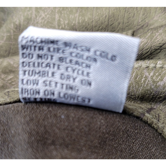 Tractr Pants Womens 6 Green Metallic Core Skinny Mid Rise Stretch Glam Rock Bold - Picture 11 of 16